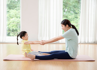 스트레칭하는 사람